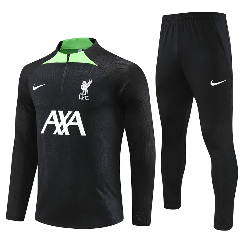 23-24 Liverpool Black Long Sleeve Training Set